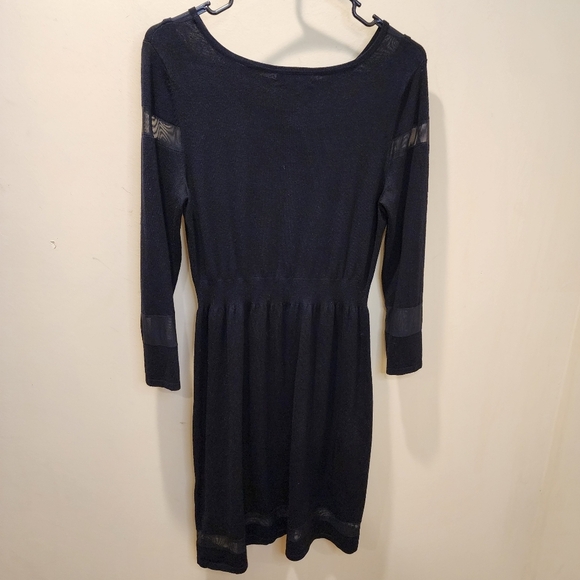 Neiman Marcus Black Semi-formal Short Black Dress with Mesh Detail size … - Picture 9 of 13
